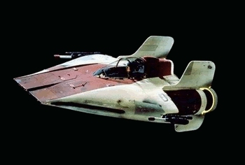 A-wing. Autor i źródło obrazka: Behind the Magic, LucasArts