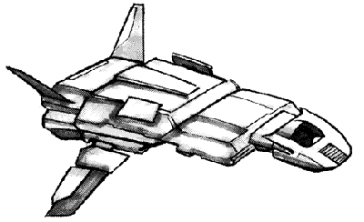 Transportowiec typu Kleeque. Autor i źródło obrazka: Sourcebook WEG - modified by Mikołaj