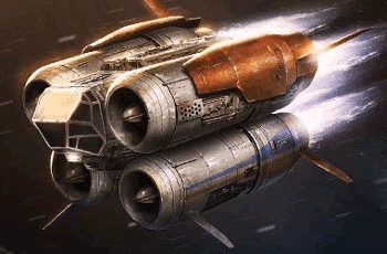 Quadjumper. Autor i źródło obrazka: X-Wing, Fantasy Flight Games