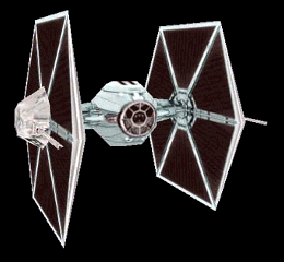 TIE Experimental M2 (TIE/e2). Autor i źródło obrazka: X-Wing Alliance, Lucasarts