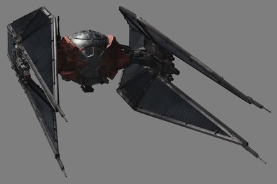 TIE Whisper (TIE/wi) interceptor. Autor i źródło obrazka: WIRED: Every Starfighter in Star Wars Explained By Lucasfilm